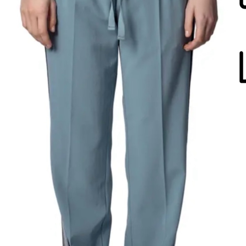 Zadig & Voltaire Pomy pants with shimmer stripe blue sz 36 track pant - sz 6 - Picture 2 of 9